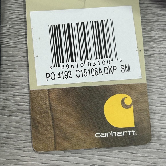 NEW Carhartt Scrub Shirt Mens Small Dark Pewter Ripstop V-Neck Clinic C15108 - Picture 9 of 10